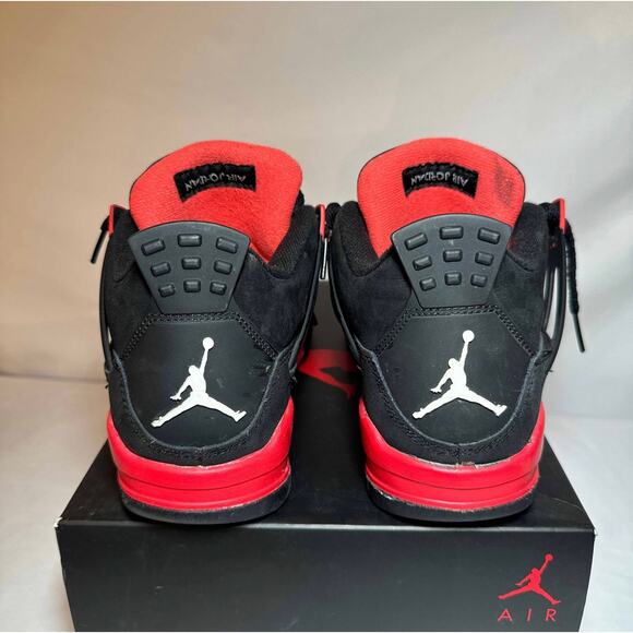 Size 5.5 - Nike Air Jordan 4 Retro GS Red Thunder Men's Shoes Ships Now - Picture 5 of 9